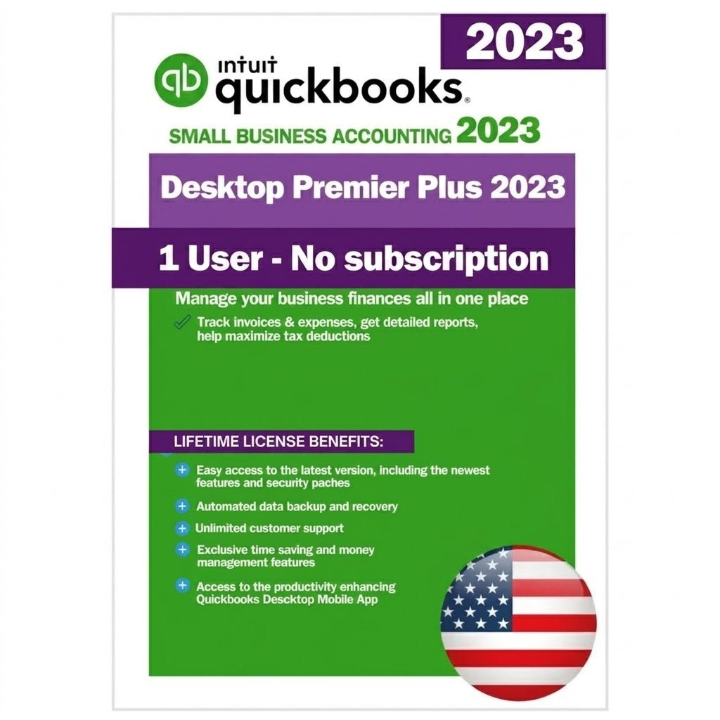 20241USER Intuit Desktop Premier plus 2023 USA 1 User - for win lifetime - Image 1