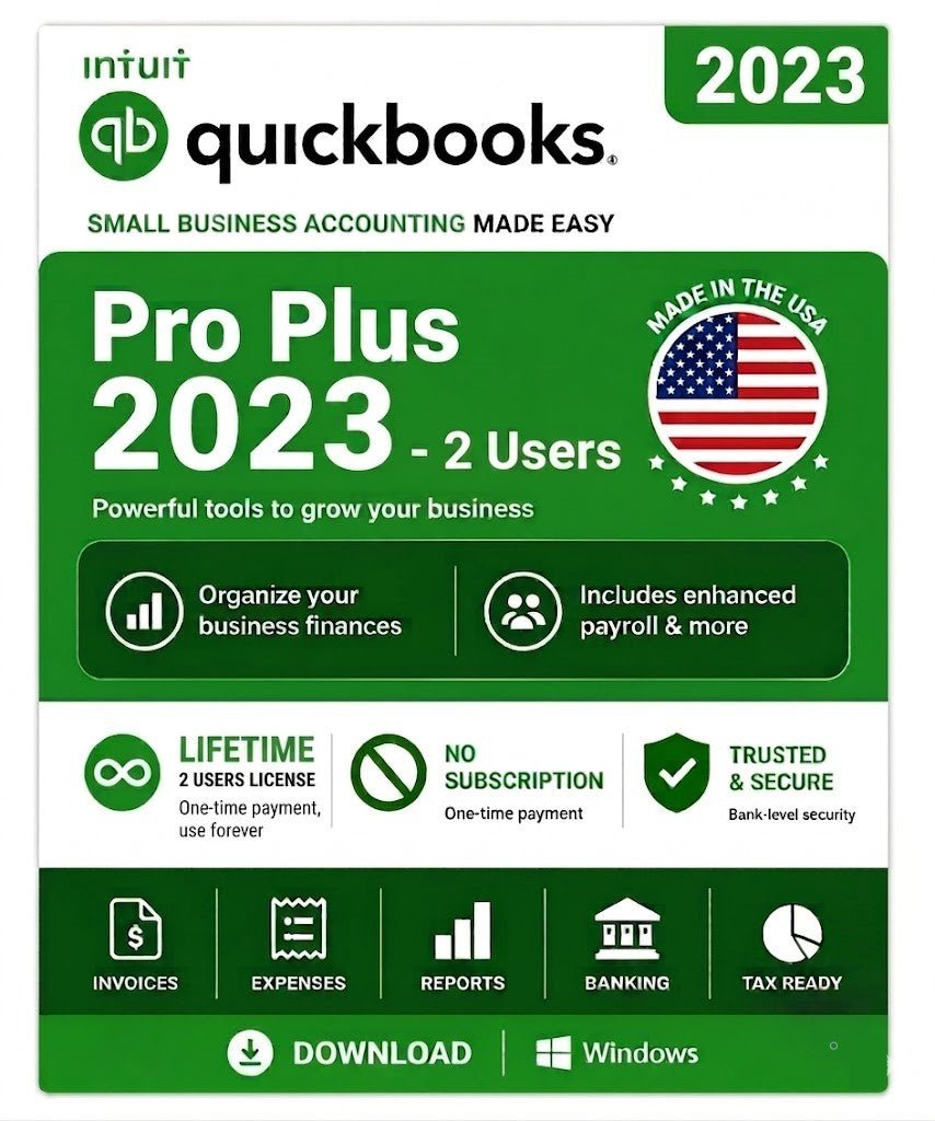 PRO232USERS intuit Desktop pro plus 2023 2 user - USA for win lifetime - Image 1