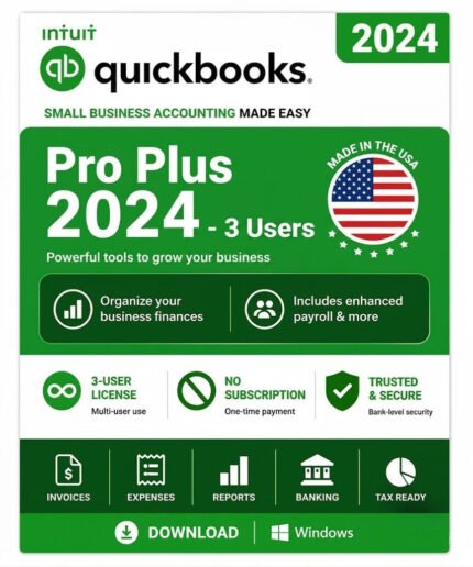 Intuit Desktop Pro Plus 2024 3 User - USA for Win Lifetime